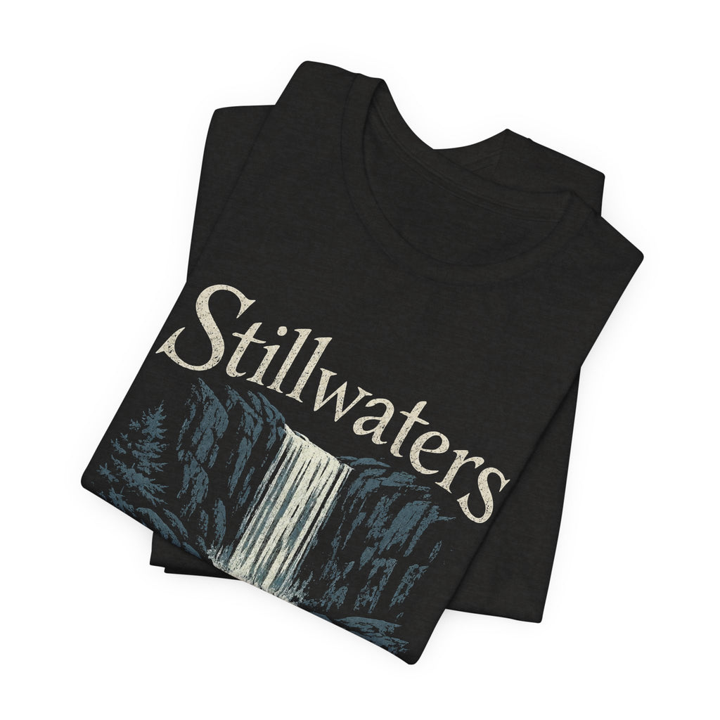 Stillwaters Run Feral T-Shirt — Waterfall Nature Graphic Tee