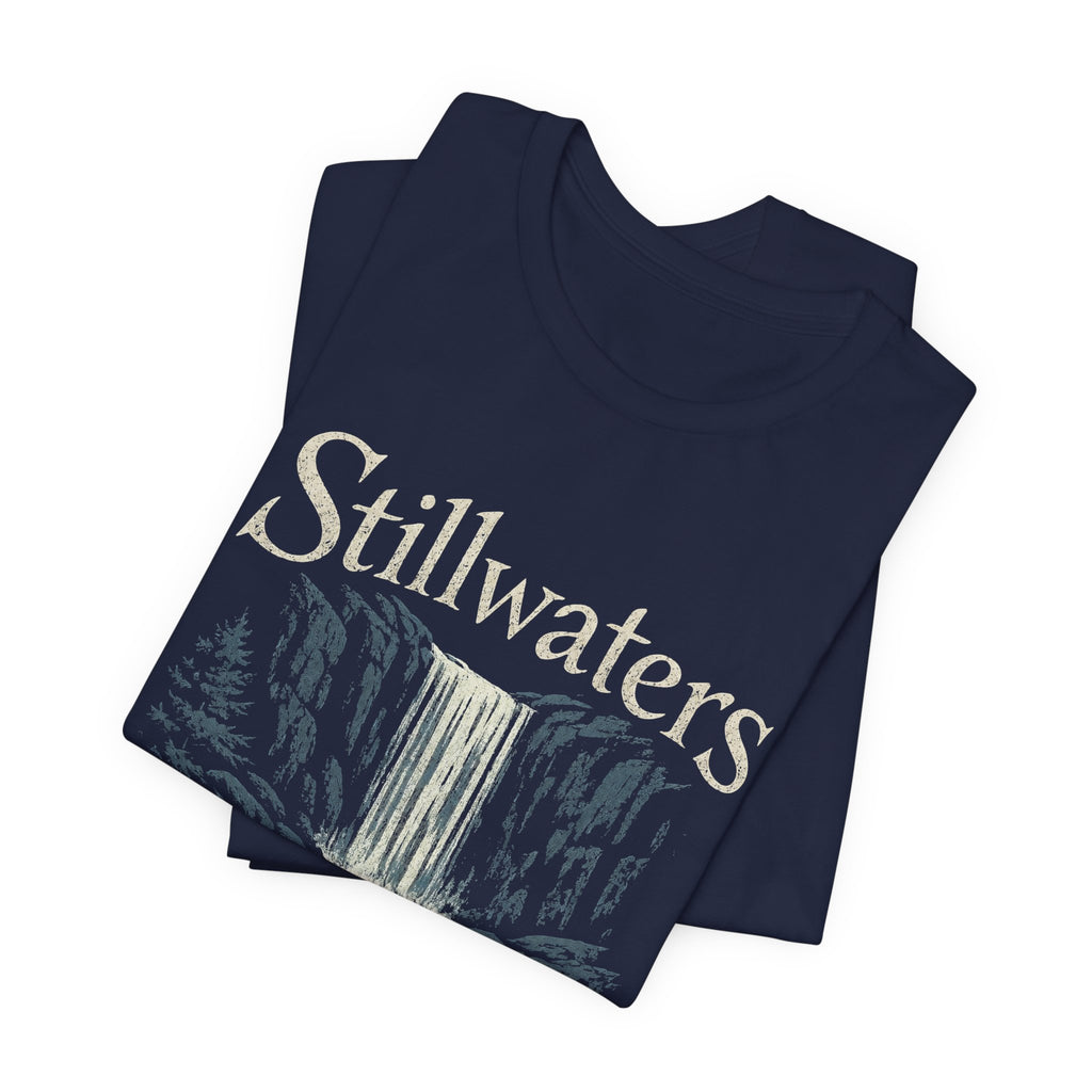Stillwaters Run Feral T-Shirt — Waterfall Nature Graphic Tee