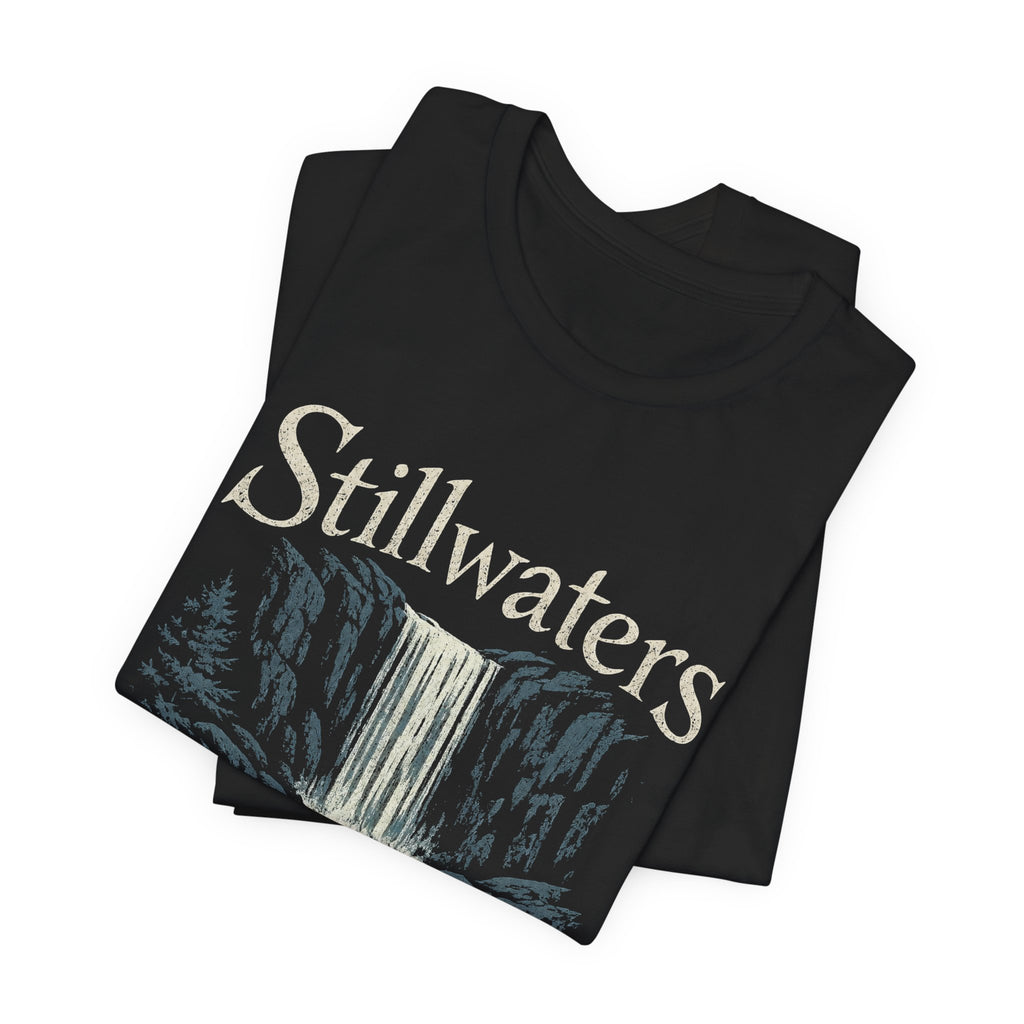 Stillwaters Run Feral T-Shirt — Waterfall Nature Graphic Tee